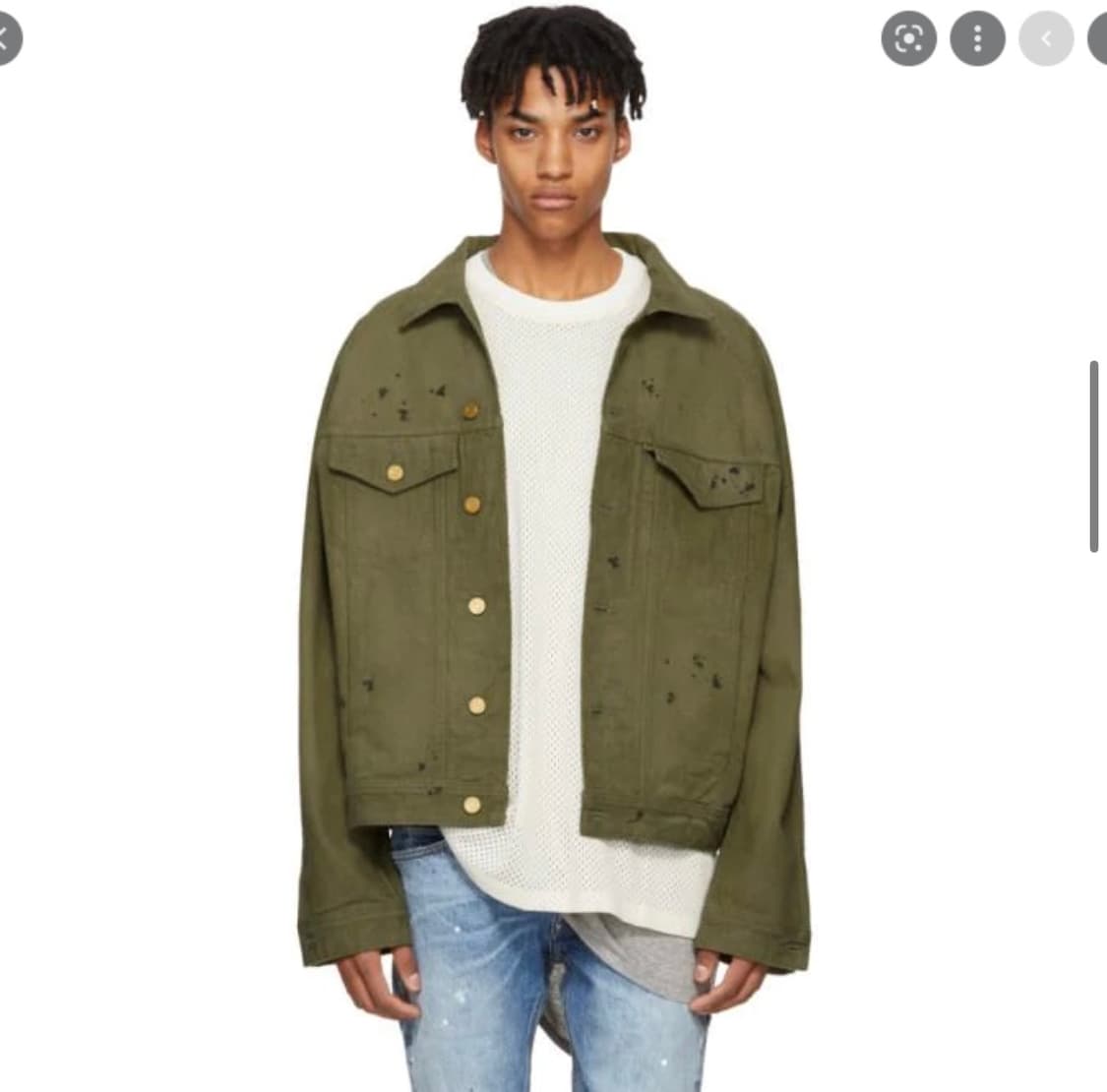 [XL] 피어오브갓 5th 데님 트러커 자켓 빈티지 골드 상품이미지2