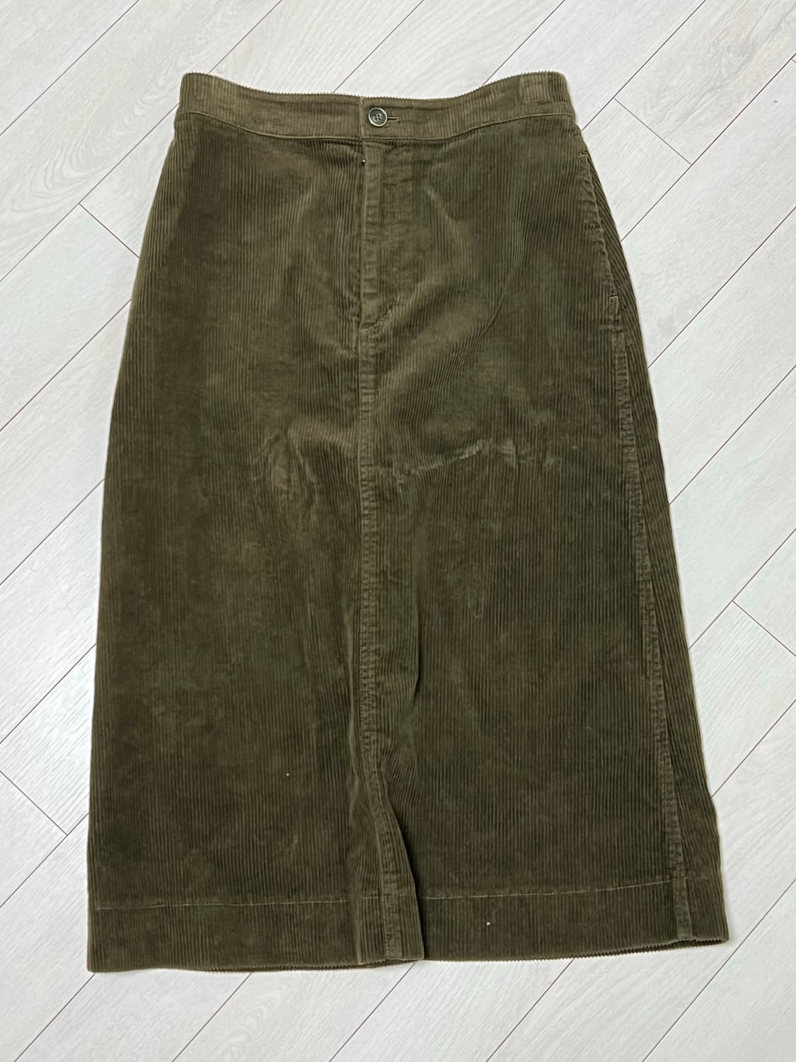 유니클로 골덴 카키 스커츠  상품이미지1