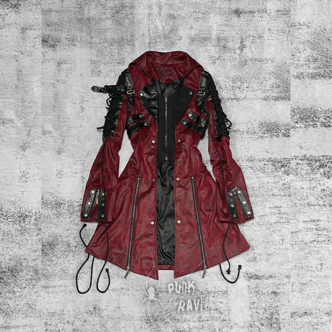 (punk rave) v-kei bondage leather coat  상품이미지1