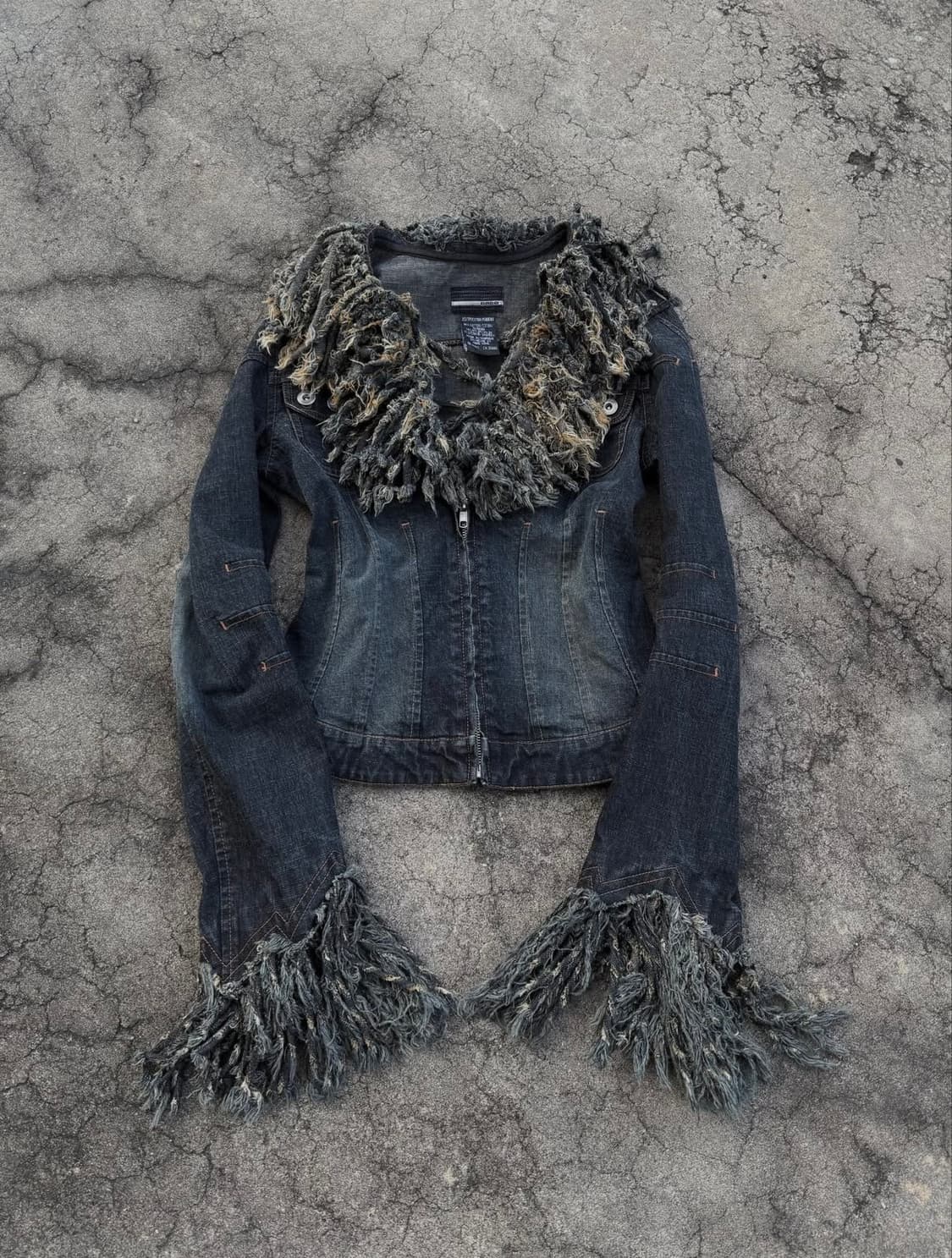 bebe Grunge Detail Crop Denim 상품이미지2