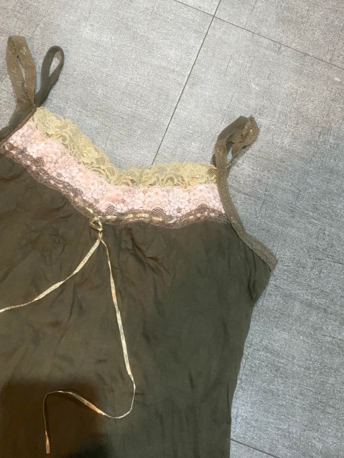 일본빈티지 Cherie 달천깔페어리 레이스 아오이유우 슬리브리스나시탑 상품이미지2