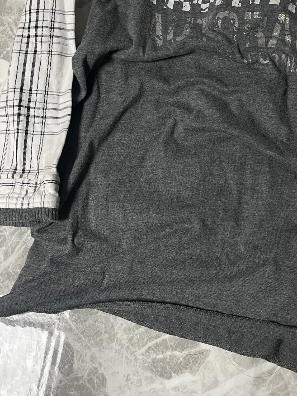 (Goddess)2way sleeve check shirts 상품이미지8