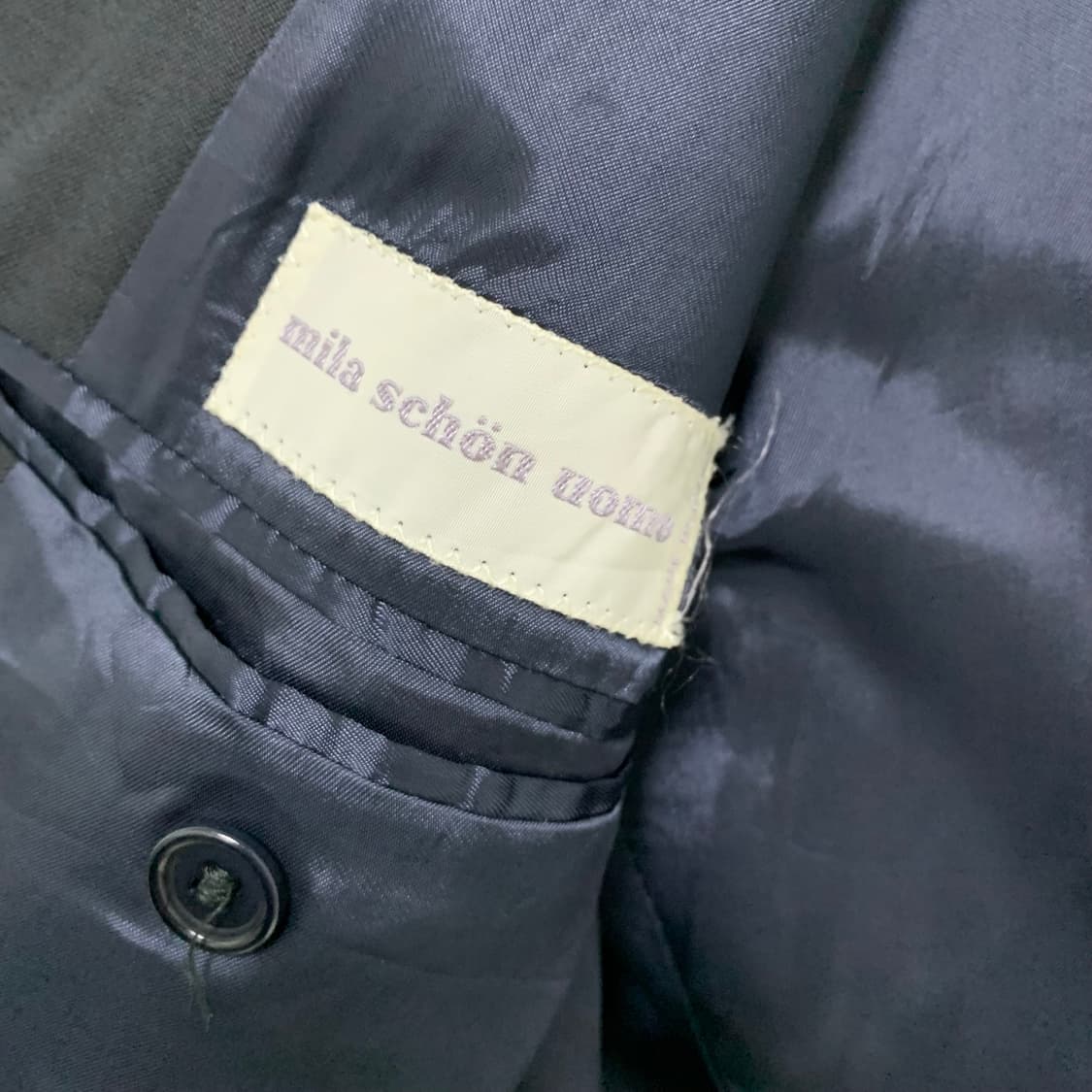 밀라숀 빈티지 정장 자켓 블레이저 금장 단추 버튼 블랙 상품이미지8