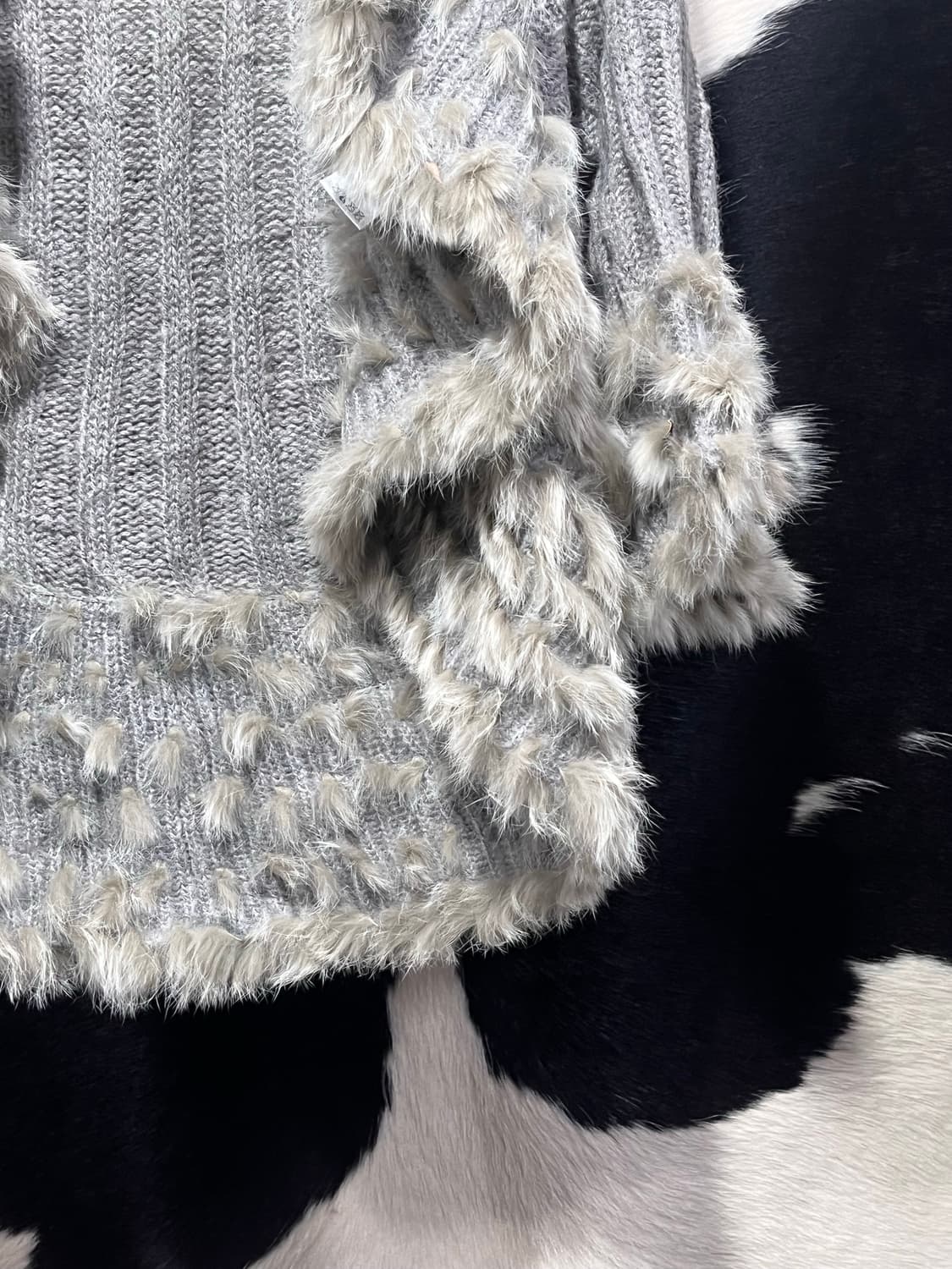 그레이 퍼 가디건 상품이미지4