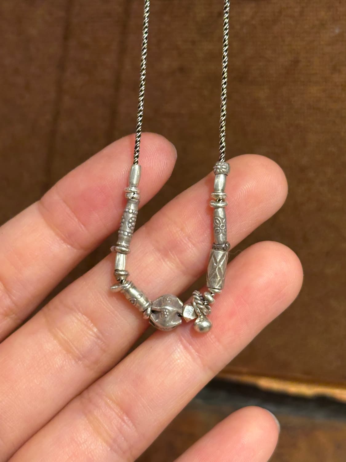 Musta karen Silver Mix Necklace 상품이미지1