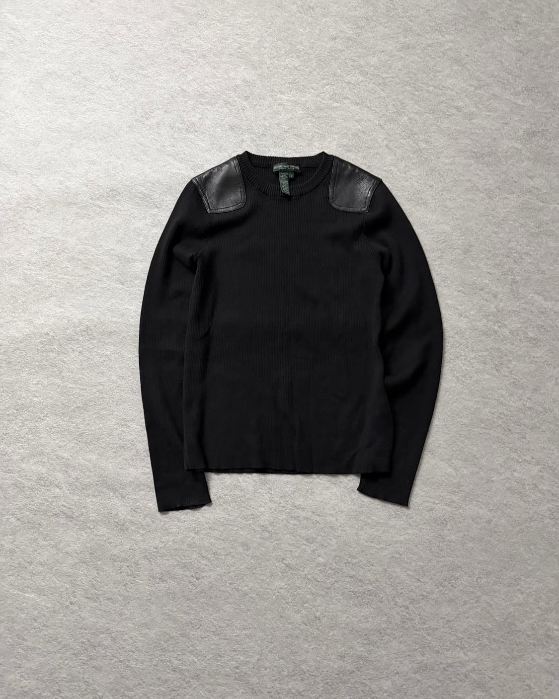 로렌진스 레더패치 니트 상품이미지1