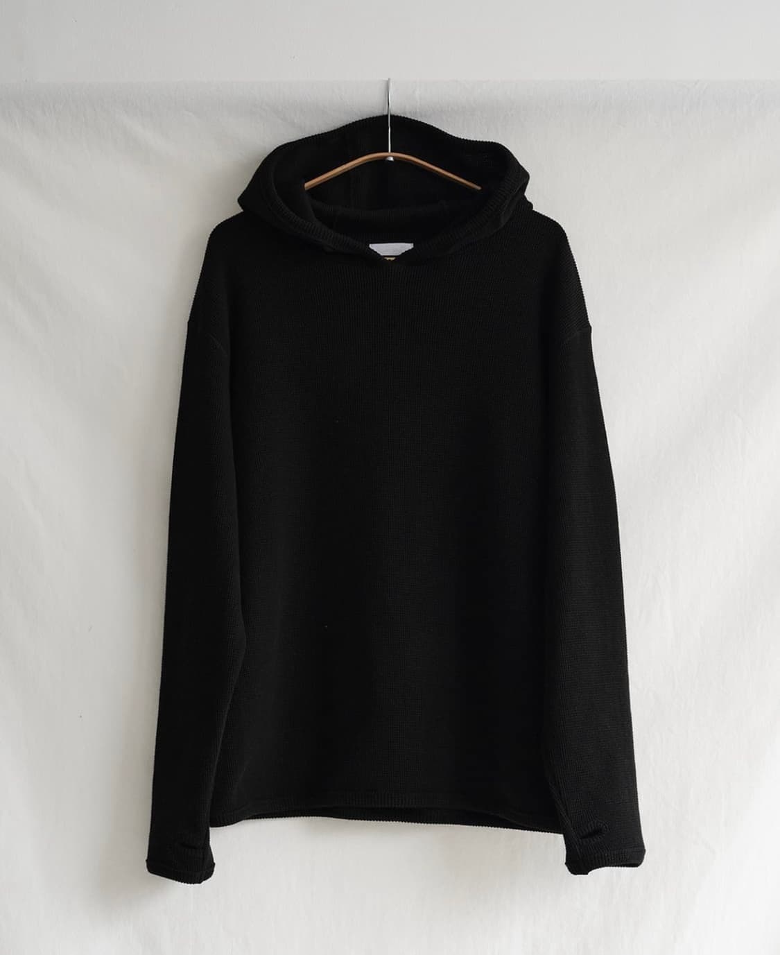 [3] 씨솔트 와플 립 후디 블랙 상품이미지1