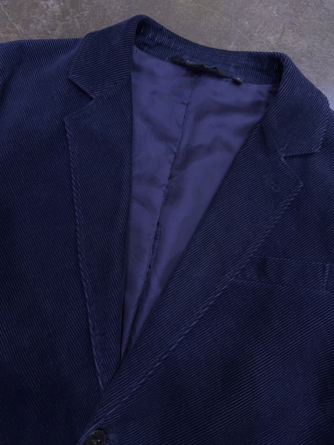 DKNY 코듀로이 패치워크 캐쥬얼 스포츠자켓 네이비 S 상품이미지3