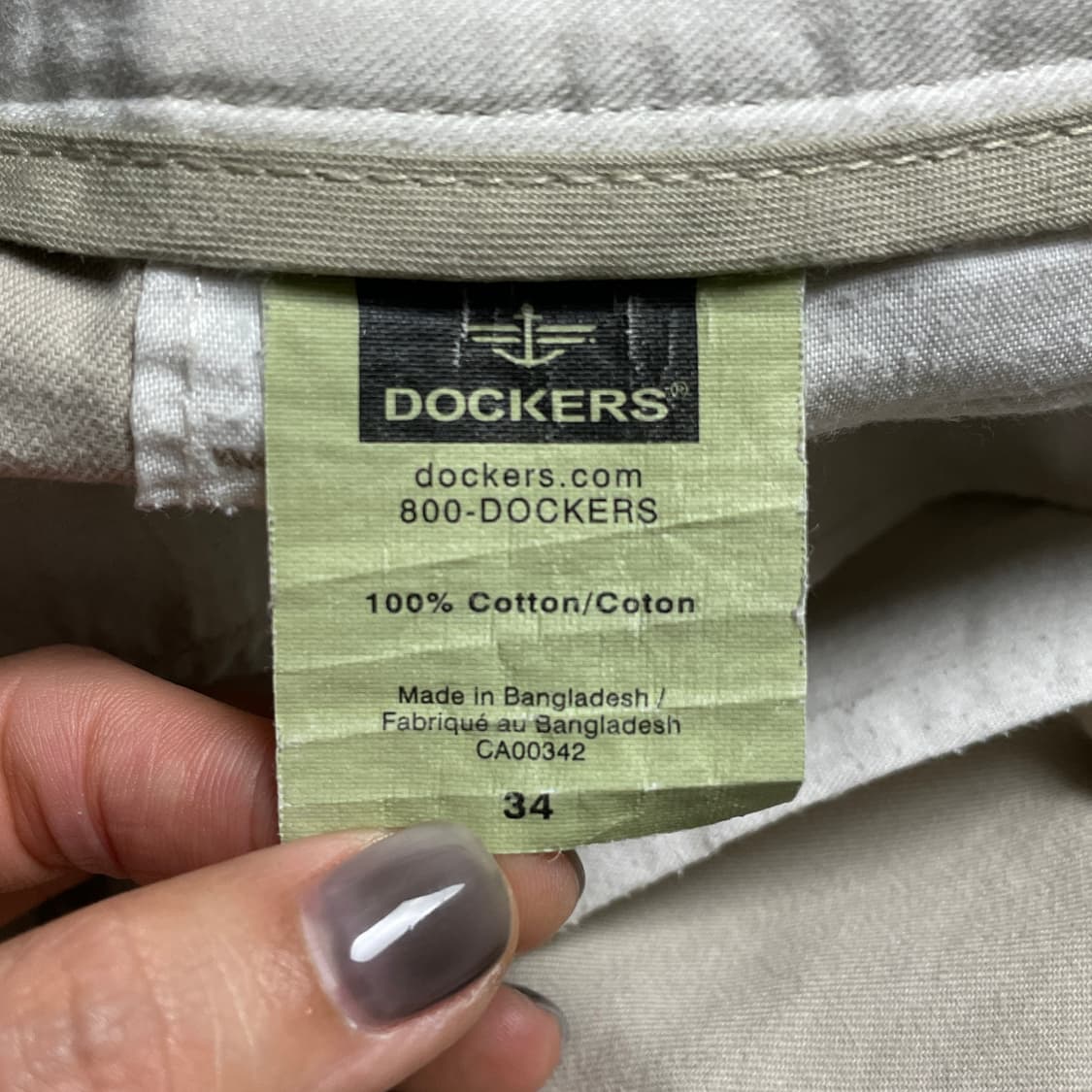 DOCKERS 다커즈 빈티지 베이지 코튼 카고 하프팬츠 A00727 상품이미지10