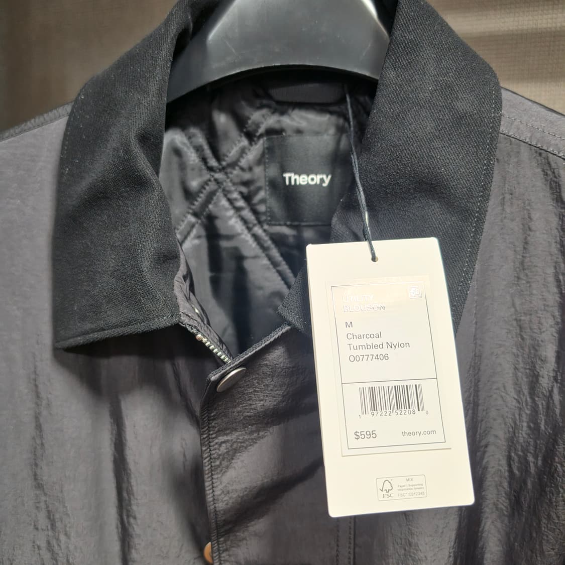 띠어리 유틸리티 자켓 /차콜 / M 상품이미지2