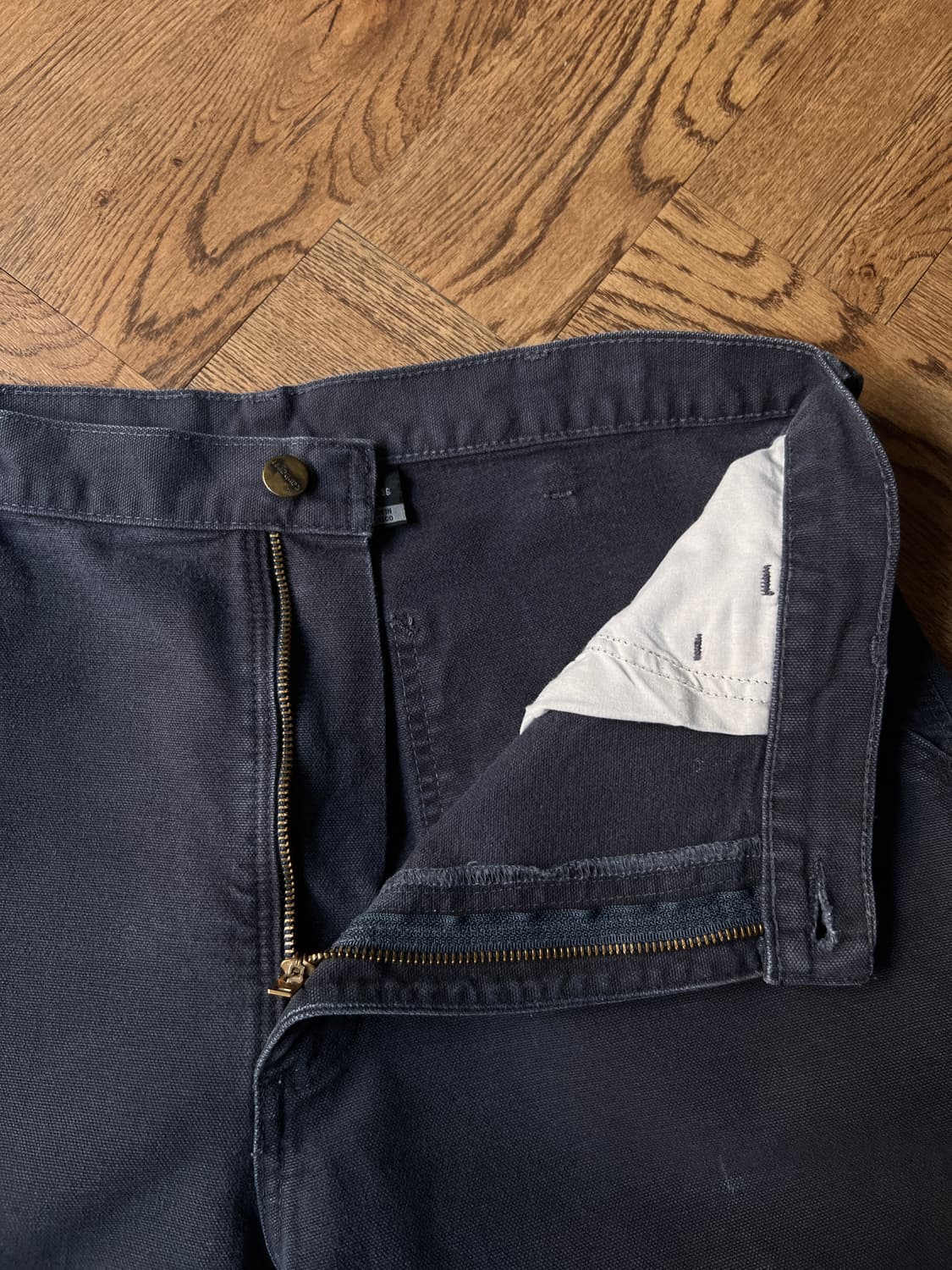 [34]칼하트 USA 빈티지 워싱 미드나잇 네이비 싱글니 카펜터 워크팬츠 상품이미지4