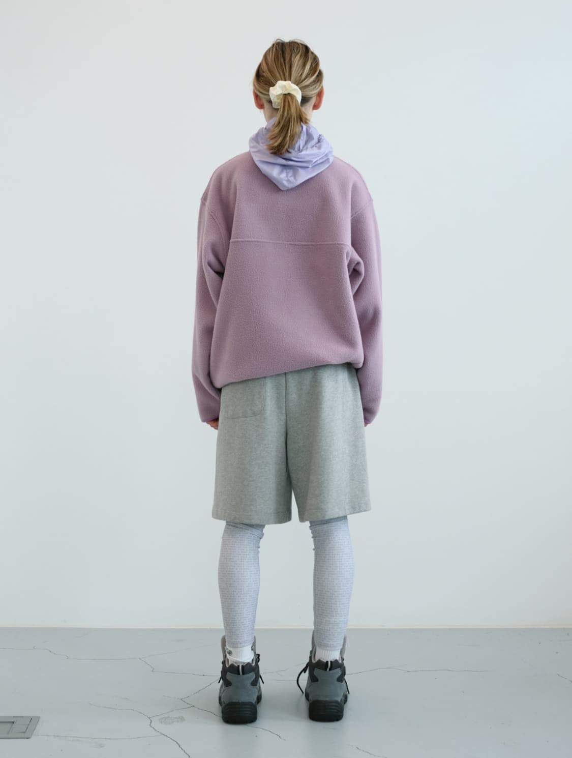 엔조블루스 레트로 스냅 플리스 아노락 (Lavender) 상품이미지3