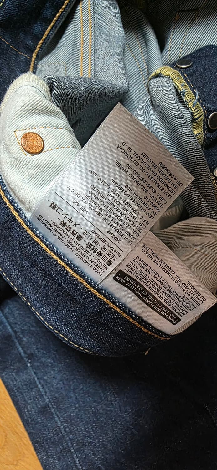 리바이스 501ct 셀비지 36인치(실측확인) 상품이미지5