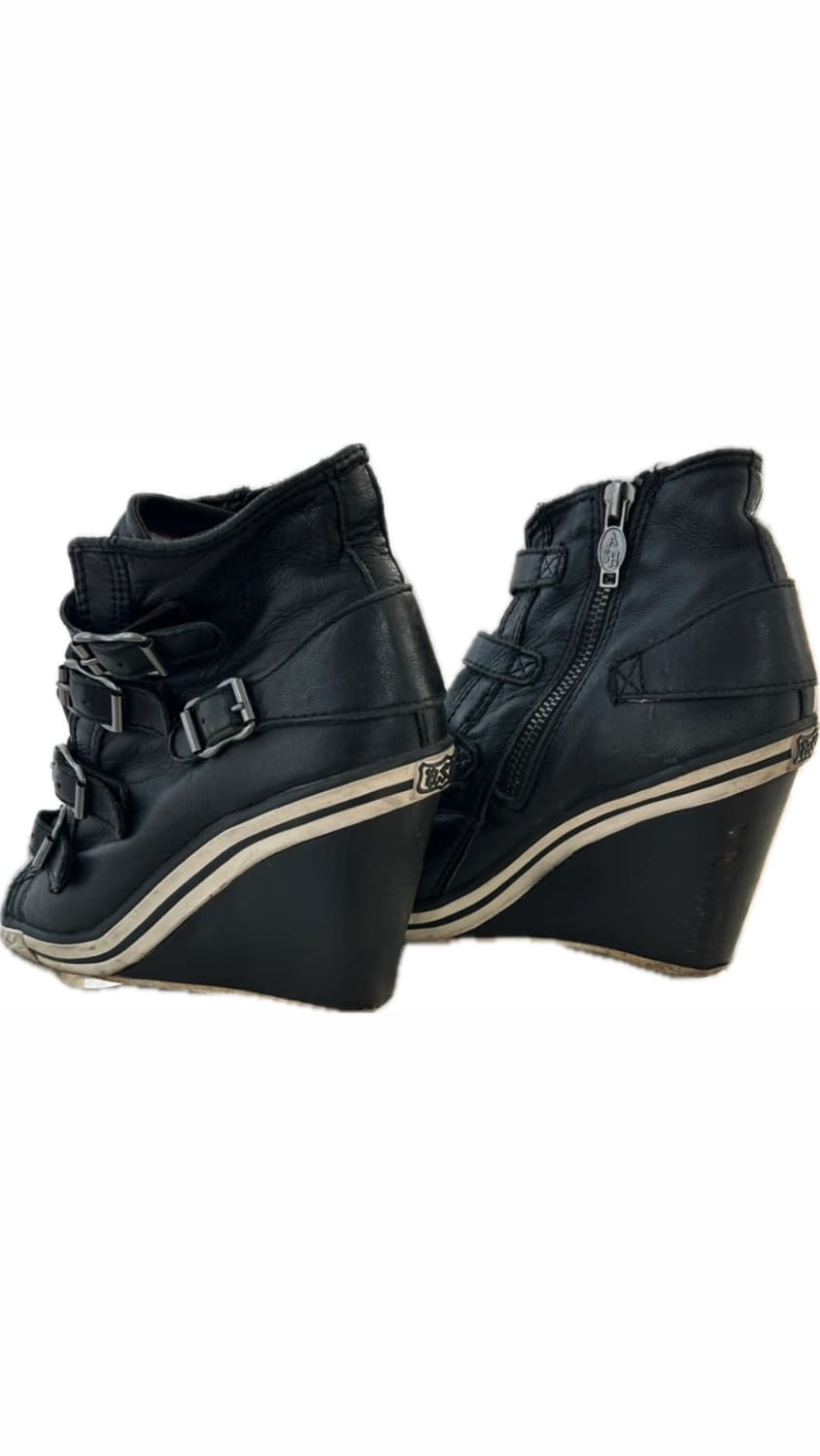 아쉬 블랙 부티 스니커즈 웨지힐 상품이미지1