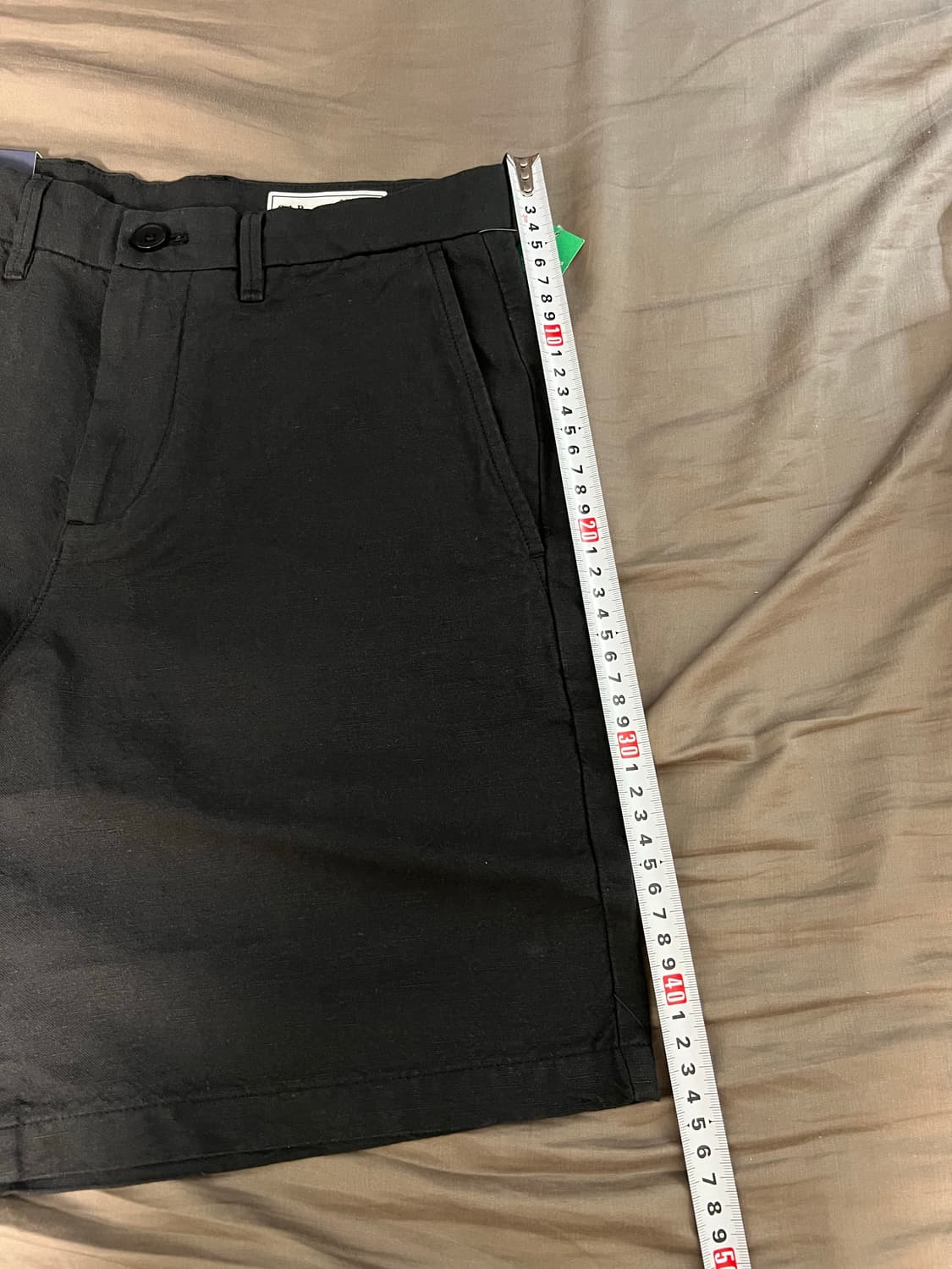 갭 GAP 린넨 반바지 프렙스터 검정 28 새제품 상품이미지7