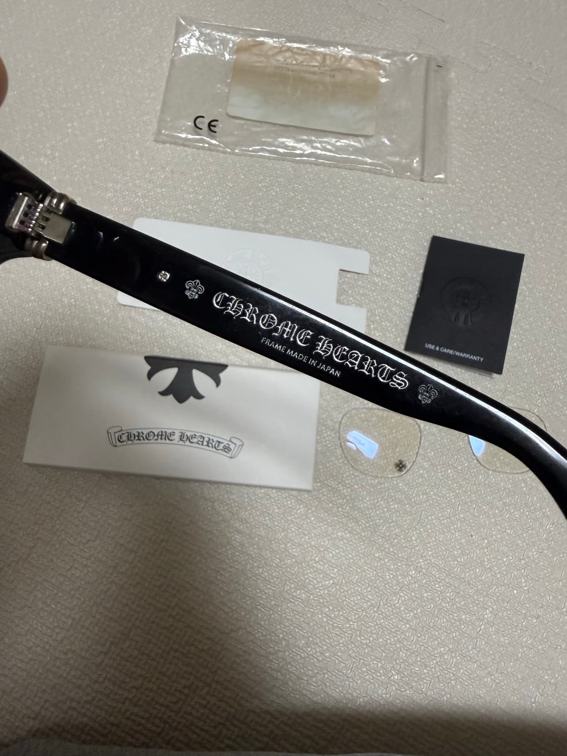 크롬하츠 컨볼루티드 블랙(실버) 안경 판매 상품이미지7