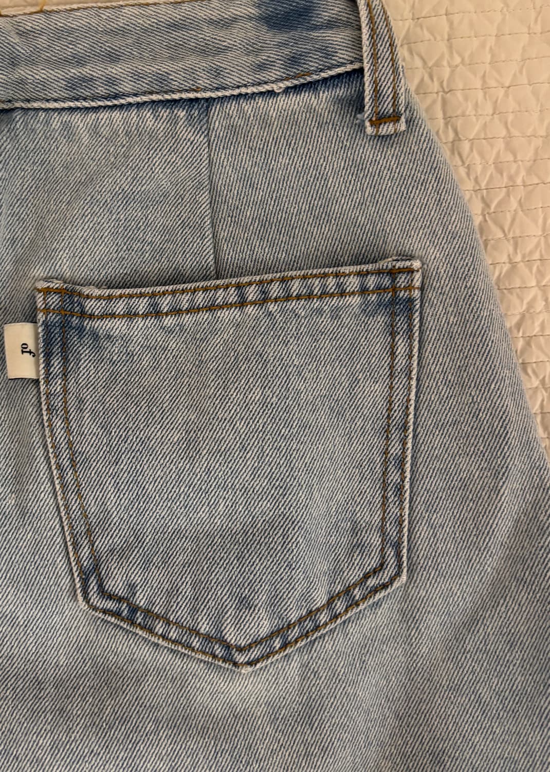 오버듀플레어 청치마 데님 미니 스커트 상품이미지8