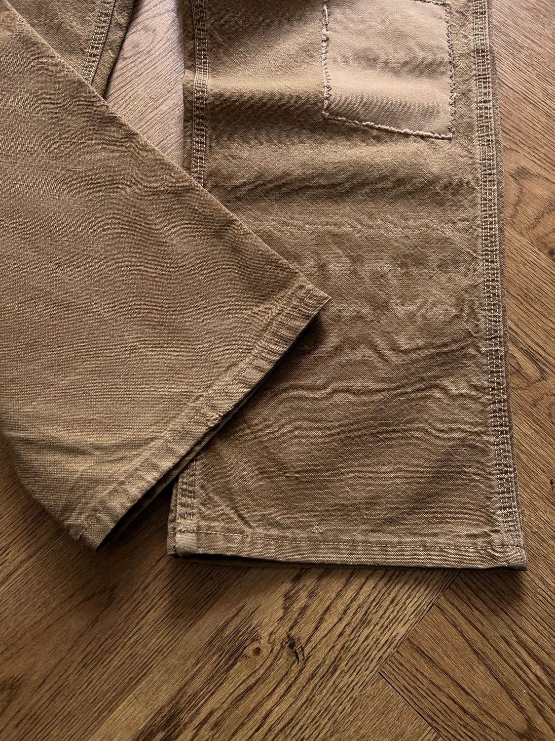 [32]칼하트FR USA 빈티지 리페어 브라운 카펜터 워크 팬츠 상품이미지3