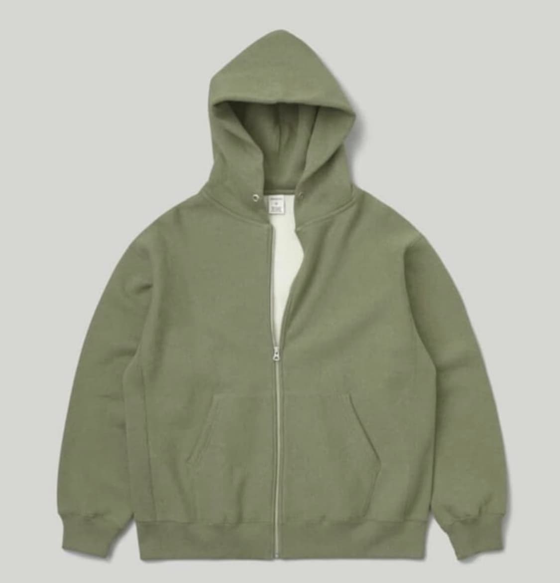 카키스 풀집 포켓 후드집업 상품이미지1