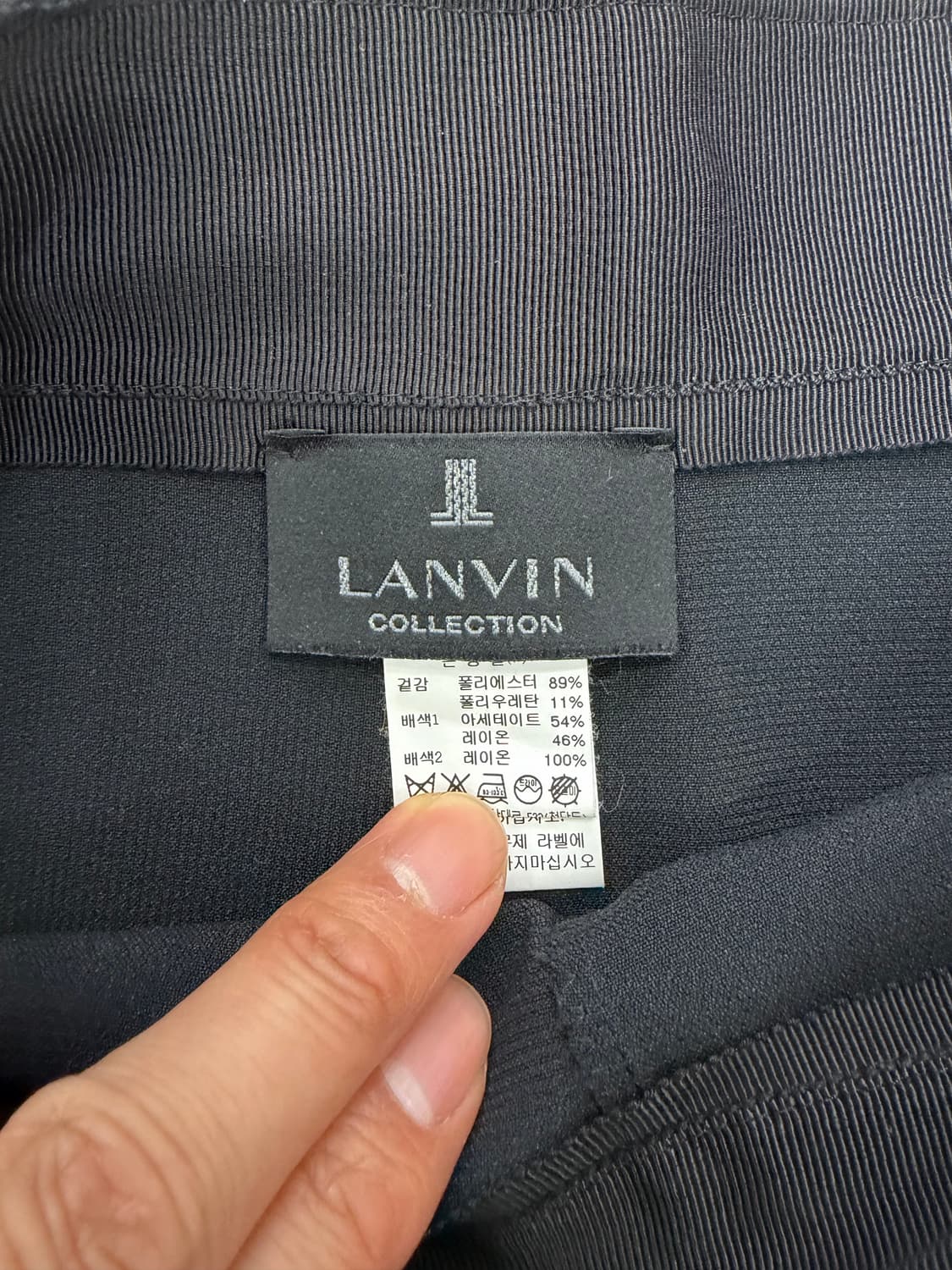 정품) 랑방 한섬 랩스커트 치마 26  상품이미지5