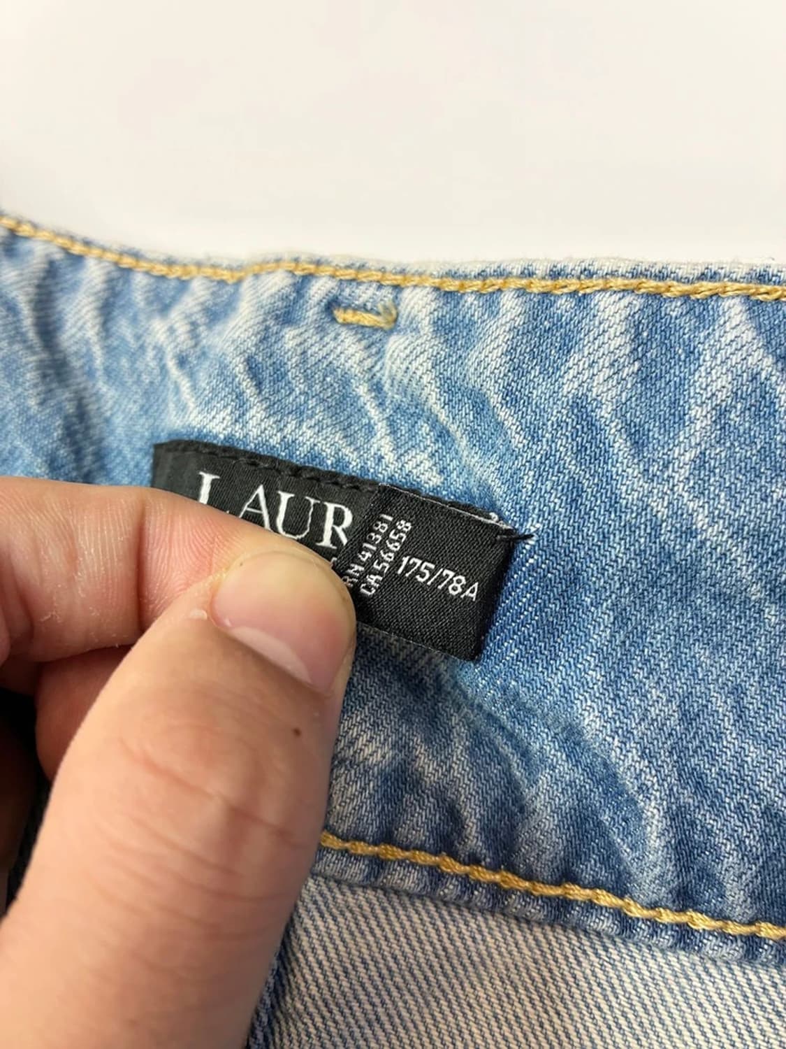 로렌 랄프로렌 블랙 라벨 크롭 하이웨스트 데님 팬츠 PN5001 상품이미지9