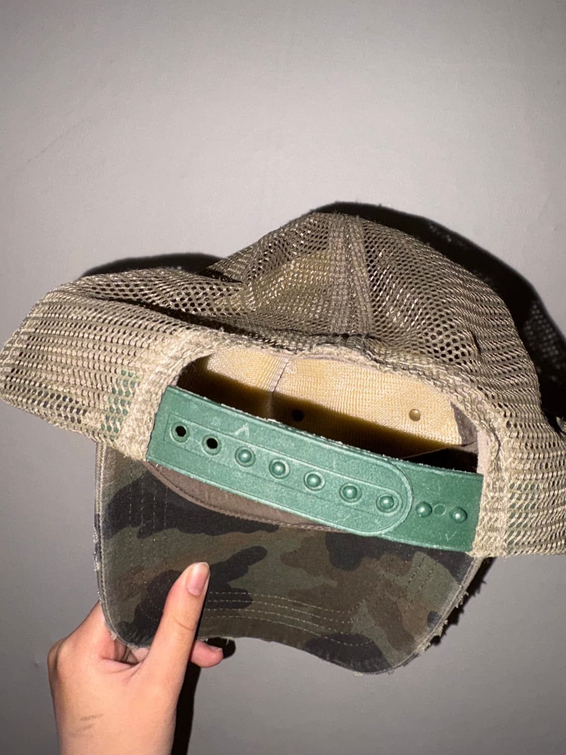 빈티지 카모 캡 모자 상품이미지3