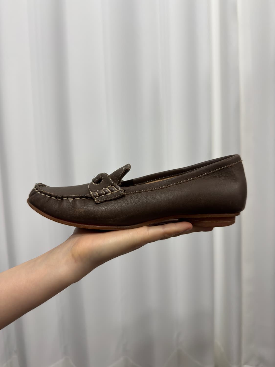 leather flat shoes 상품이미지4