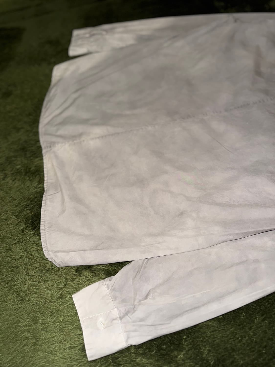 [XL] 코스트 퍼 킬로 블리치드 워싱 다트 셔츠 라이트 그레이 상품이미지9