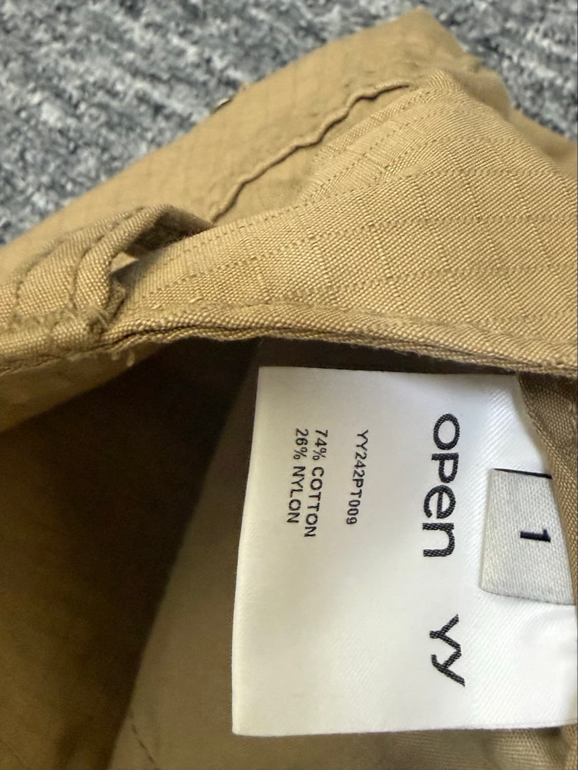 Open yy 오픈와이와이 카고 포켓 팬츠 바지 CARGO POCKET 상품이미지4