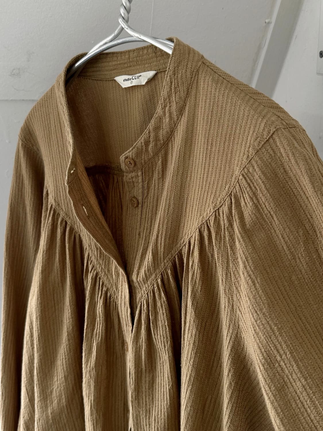 High gauge natural cotton design shirt 상품이미지3
