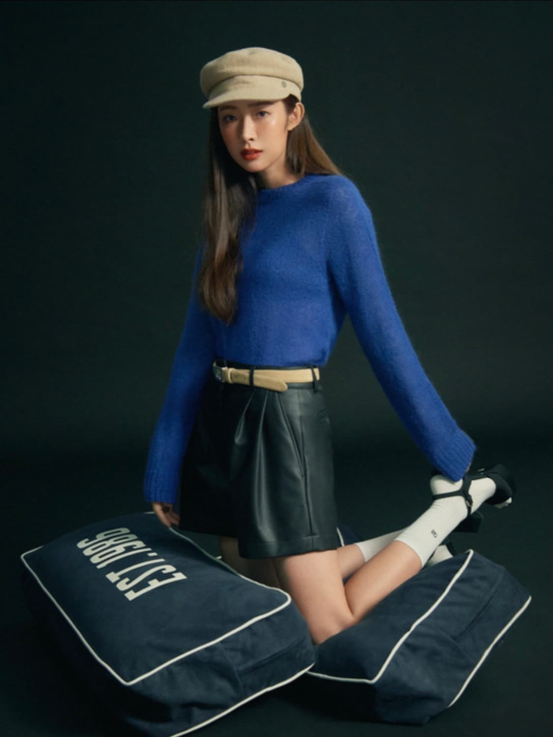 그로브 MIYA 가디건 그레이+TOBIN 팬츠 블랙 [차정원 착용] 상품이미지6