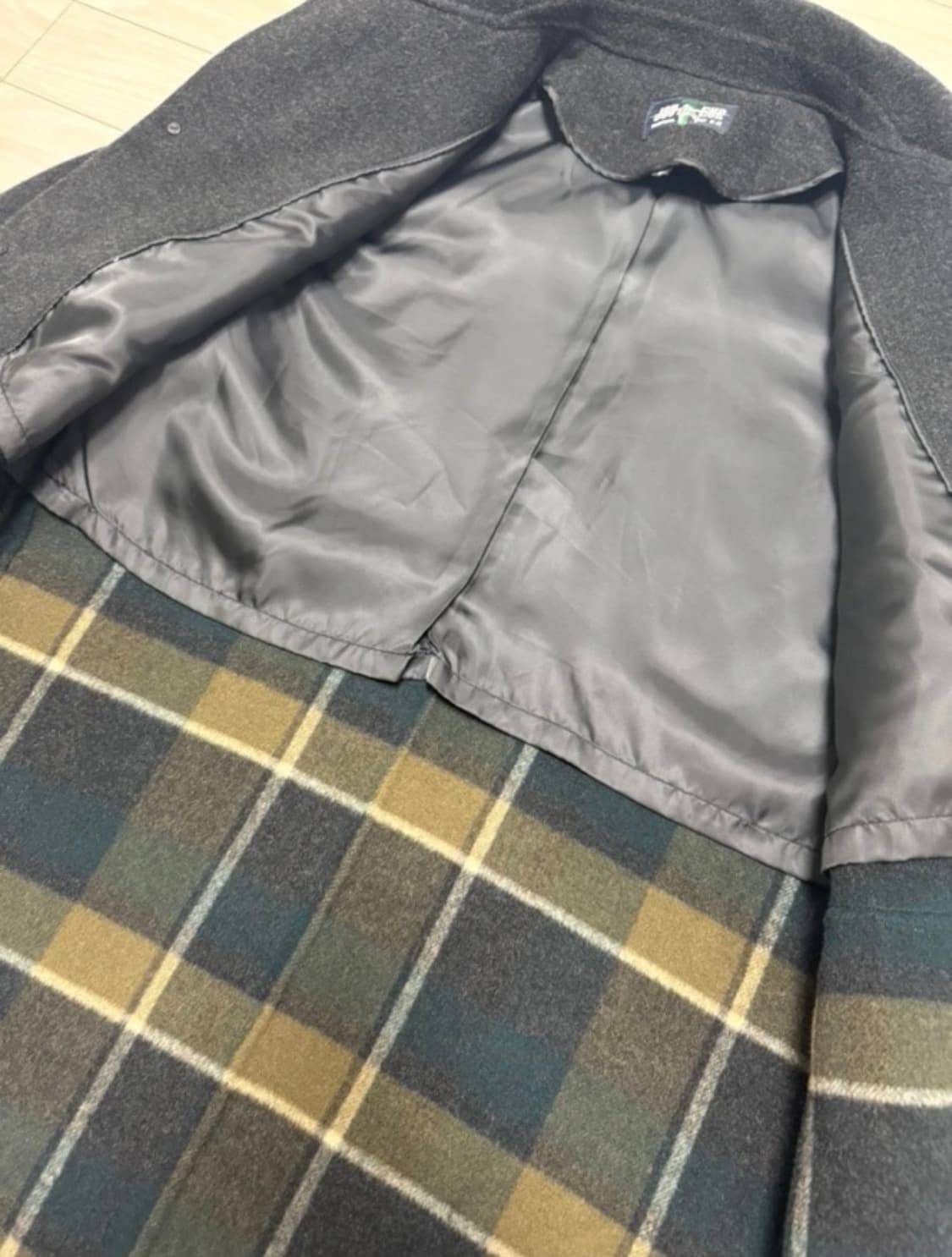 핸드메이드 빈티지 코트 차콜 상품이미지5