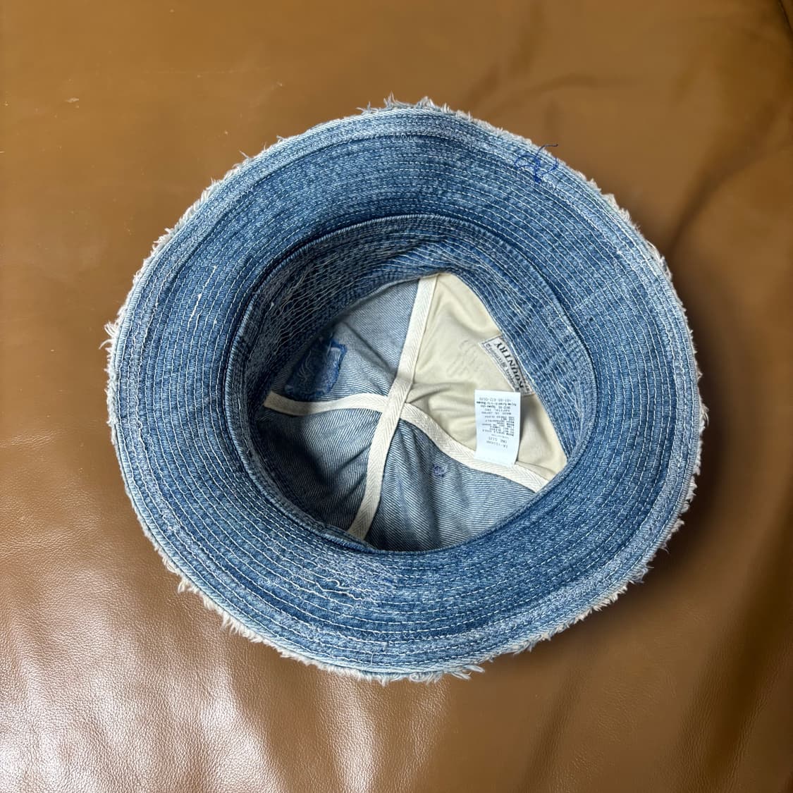 Kapital 캐피탈 노인과 바다 크러쉬 워시드 데님 버킷햇 모자 상품이미지6