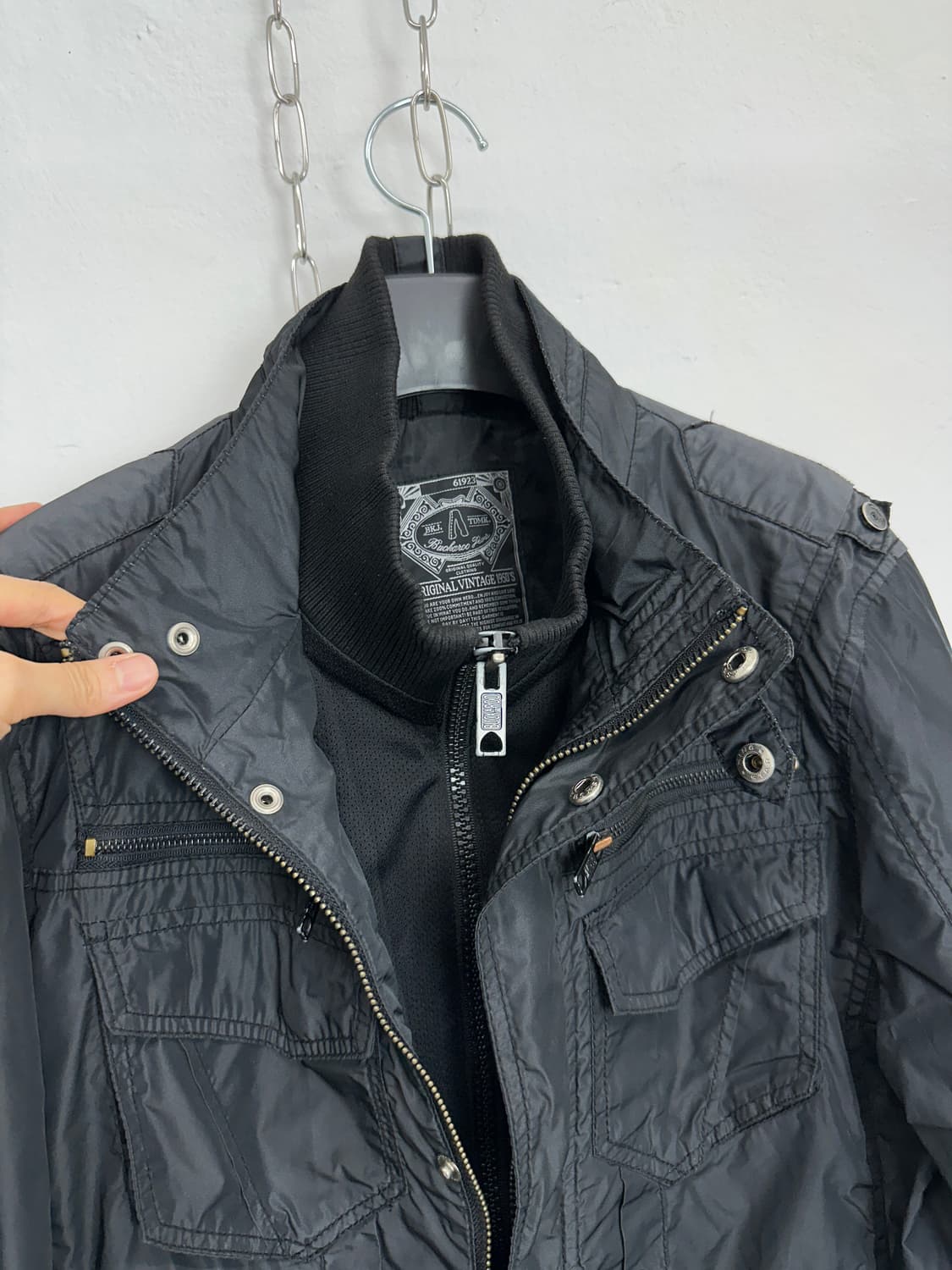 Buckaroo grunge fake layered bomber jack 상품이미지5