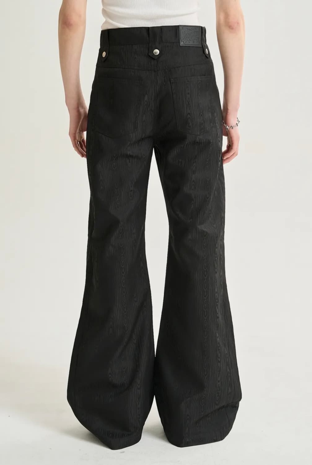 몽세누 montsenu 자카드 플레어 팬츠 상품이미지1