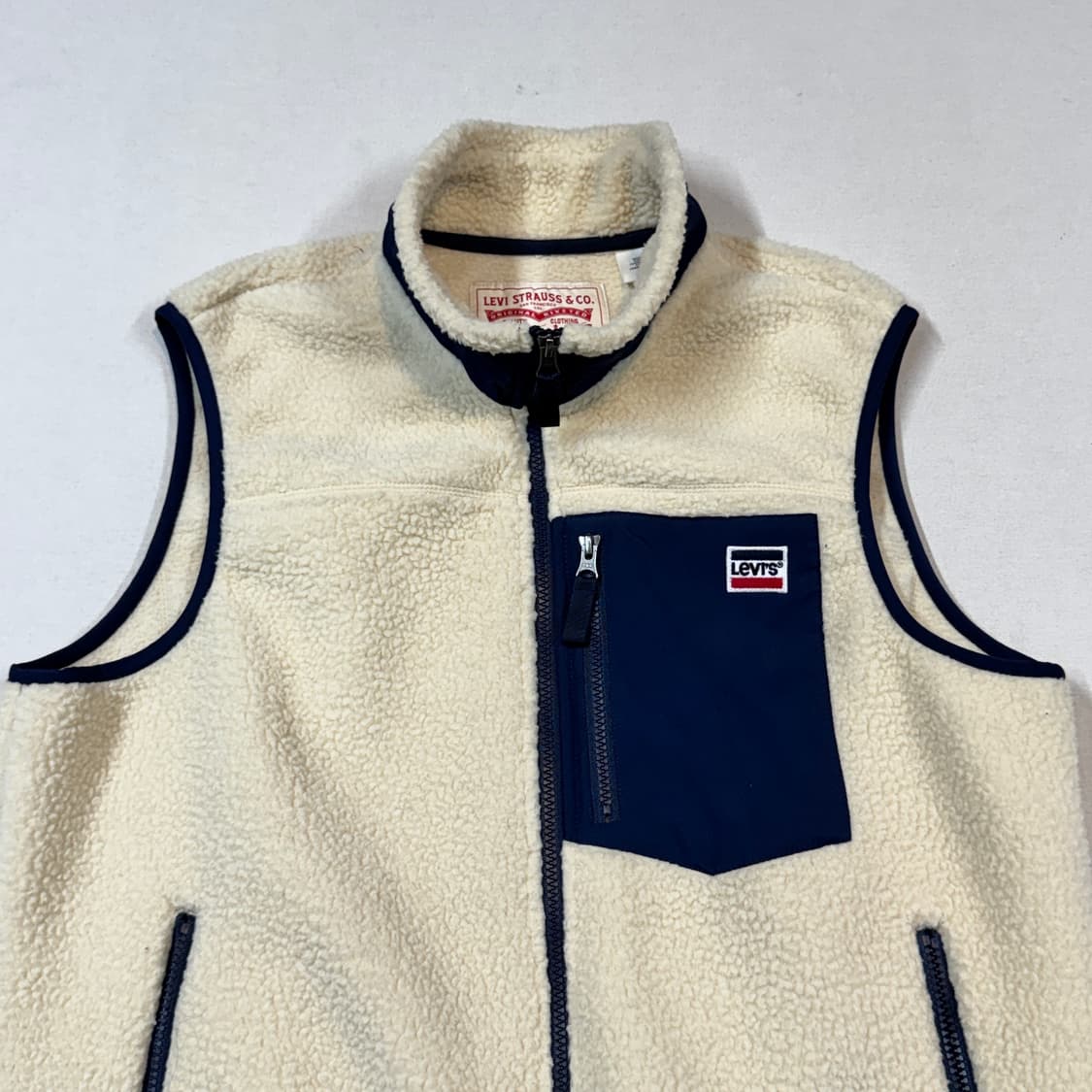 L) 리바이스 레트로 양털 베스트 아이보리 상품이미지3