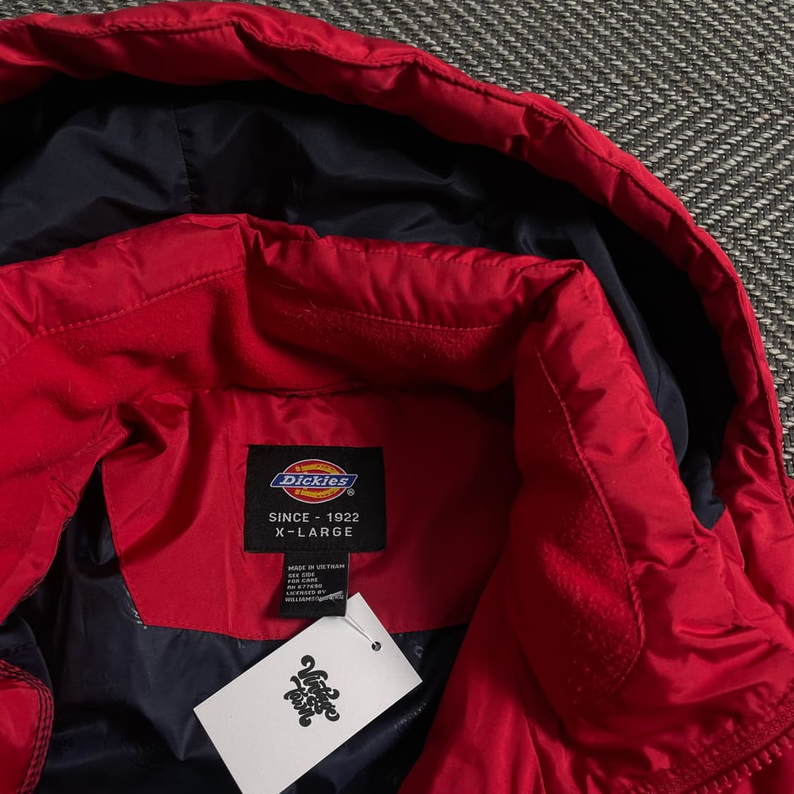 디키즈 USA 오리지날 퀼팅 경량 패딩 레드 y 4248 상품이미지6