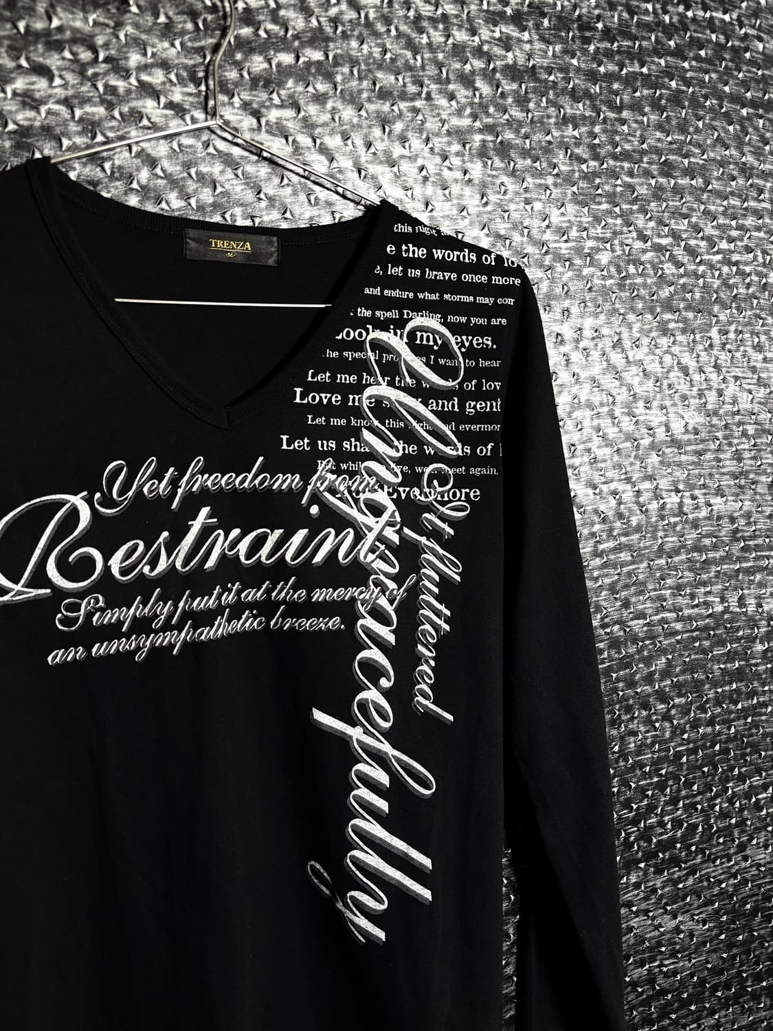 Trenza 브이넥 레터링 티셔츠 상품이미지2