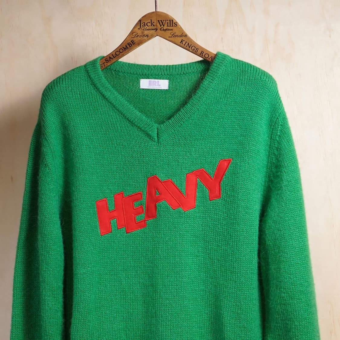 ERL 23ss 로고 패치워크 니트 상품이미지4