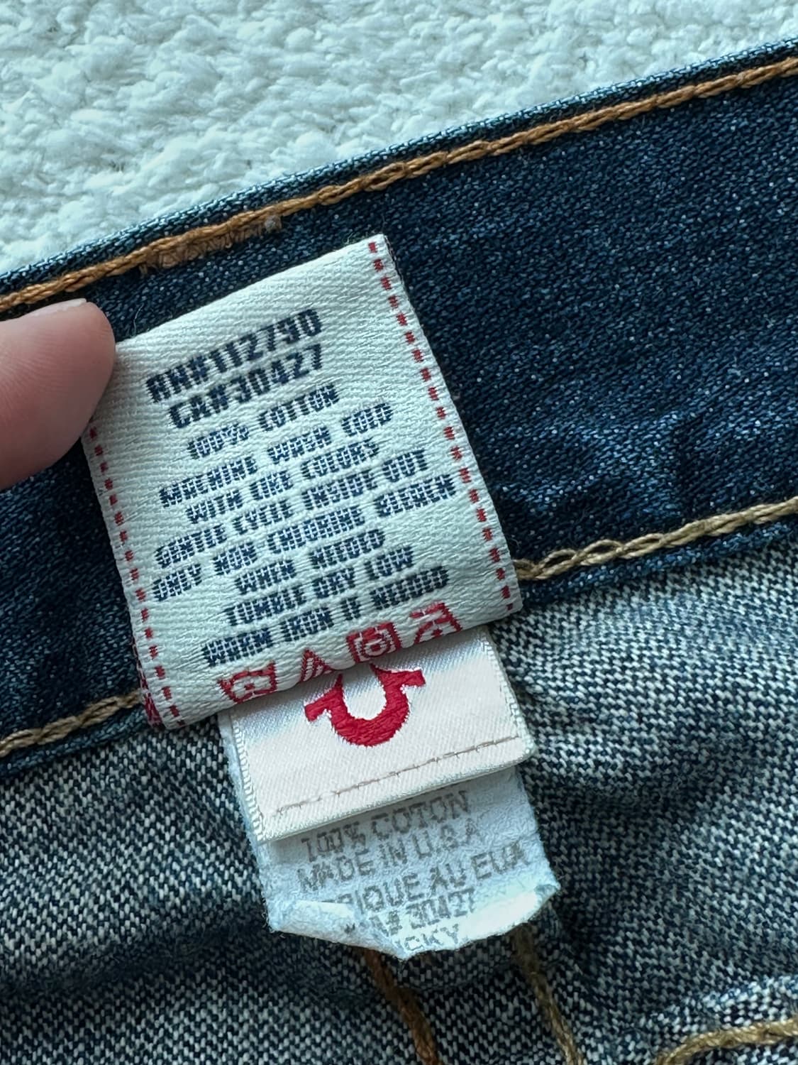 트루릴리전 리키 RICKY 부츠컷 데님팬츠 y2k 갸루 펑크 상품이미지7