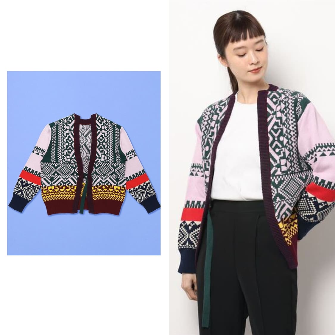 TOGA PULLA 22 자카드 가디건 상품이미지2