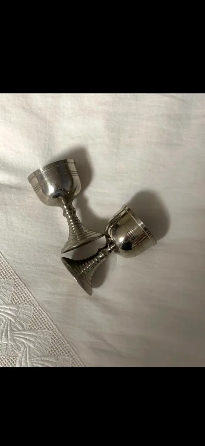 빈티지 실버플레이티드 에그컵 2개세트 상품이미지2