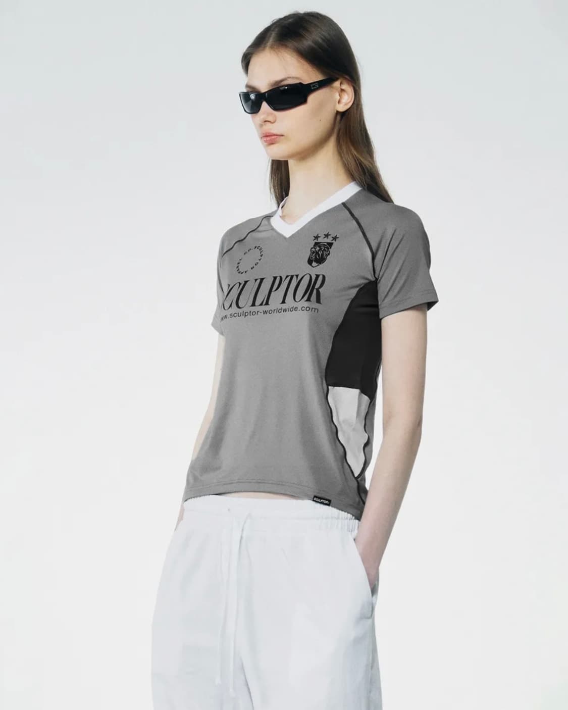 스컬프터 sports jersey tee gray M 상품이미지2