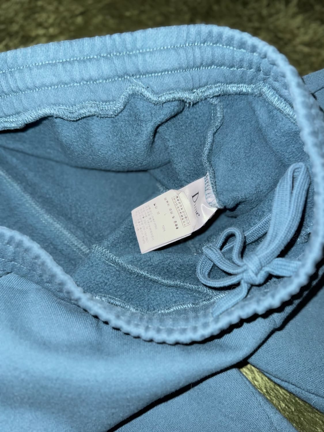 [L] DIME 다임 엠브로이더리 로고 스웻 팬츠 틸 그린 상품이미지5