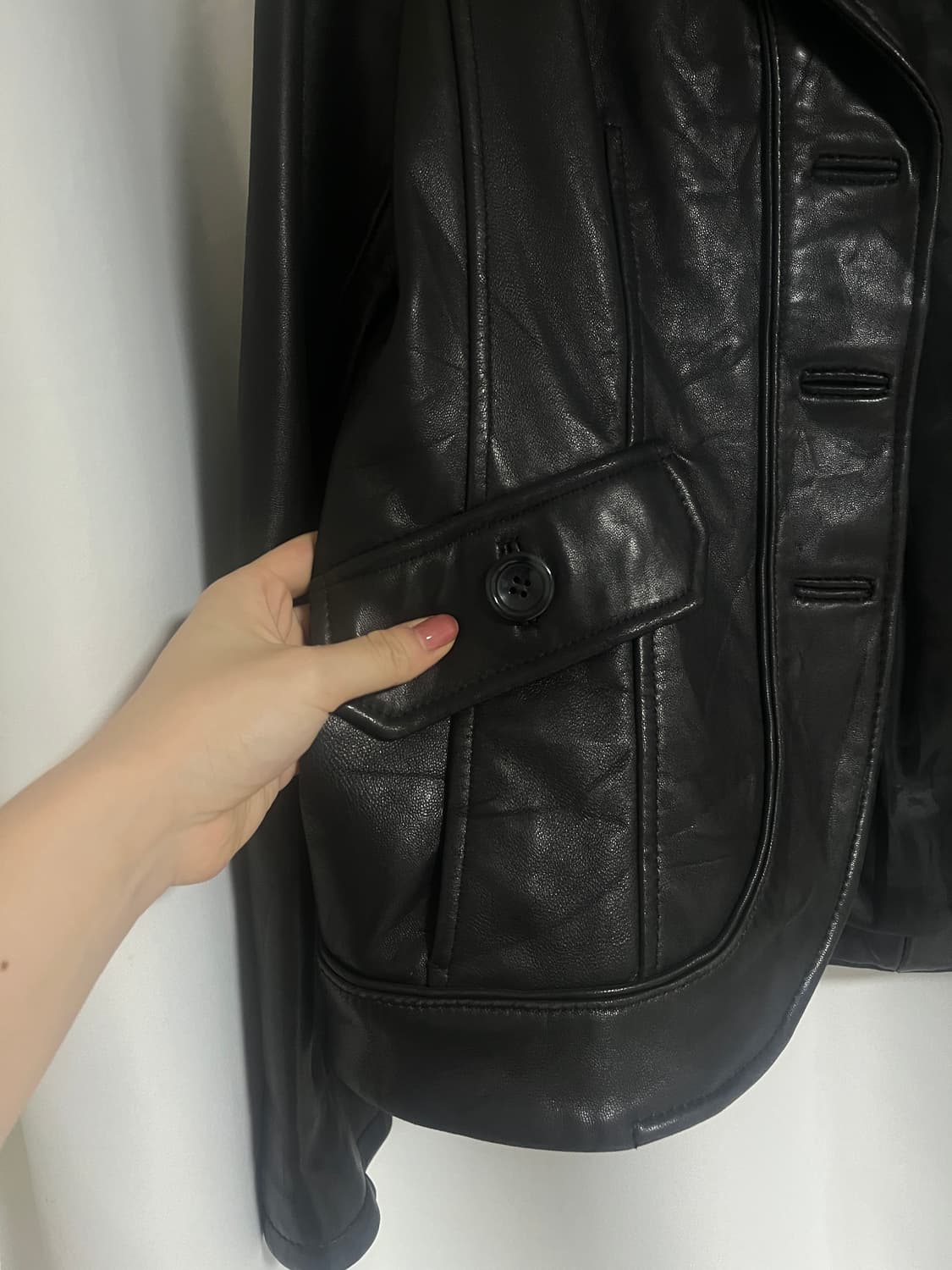 디테일 느좋.. 고퀄 램스레더 100% 자켓 펠레스튜디오 상품이미지2