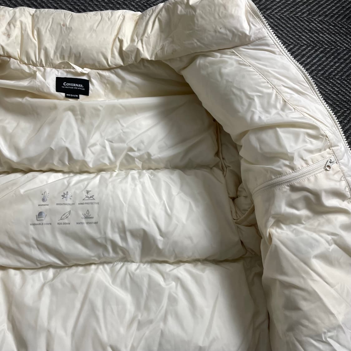 커버낫 RDS 아치로고 덕 다운 숏 패딩 y 4104 상품이미지7