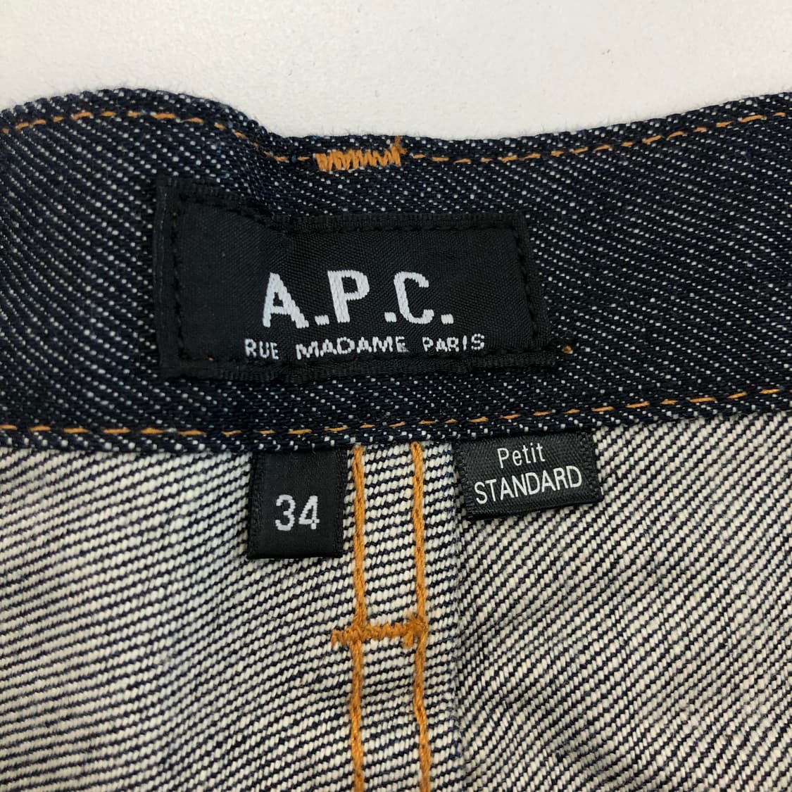 A.P.C 아페쎄 쁘띠 스탠다드 생지 데님진 34 인치 상품이미지5