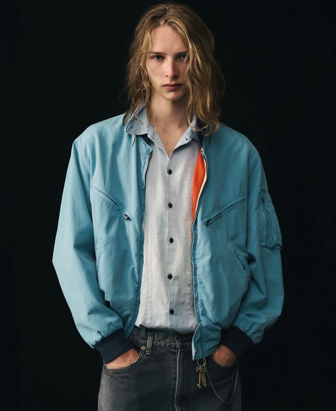 아프레쎄 26SS 빈티지 실크 코튼 테스트 파일럿 모델 재킷 상품이미지1