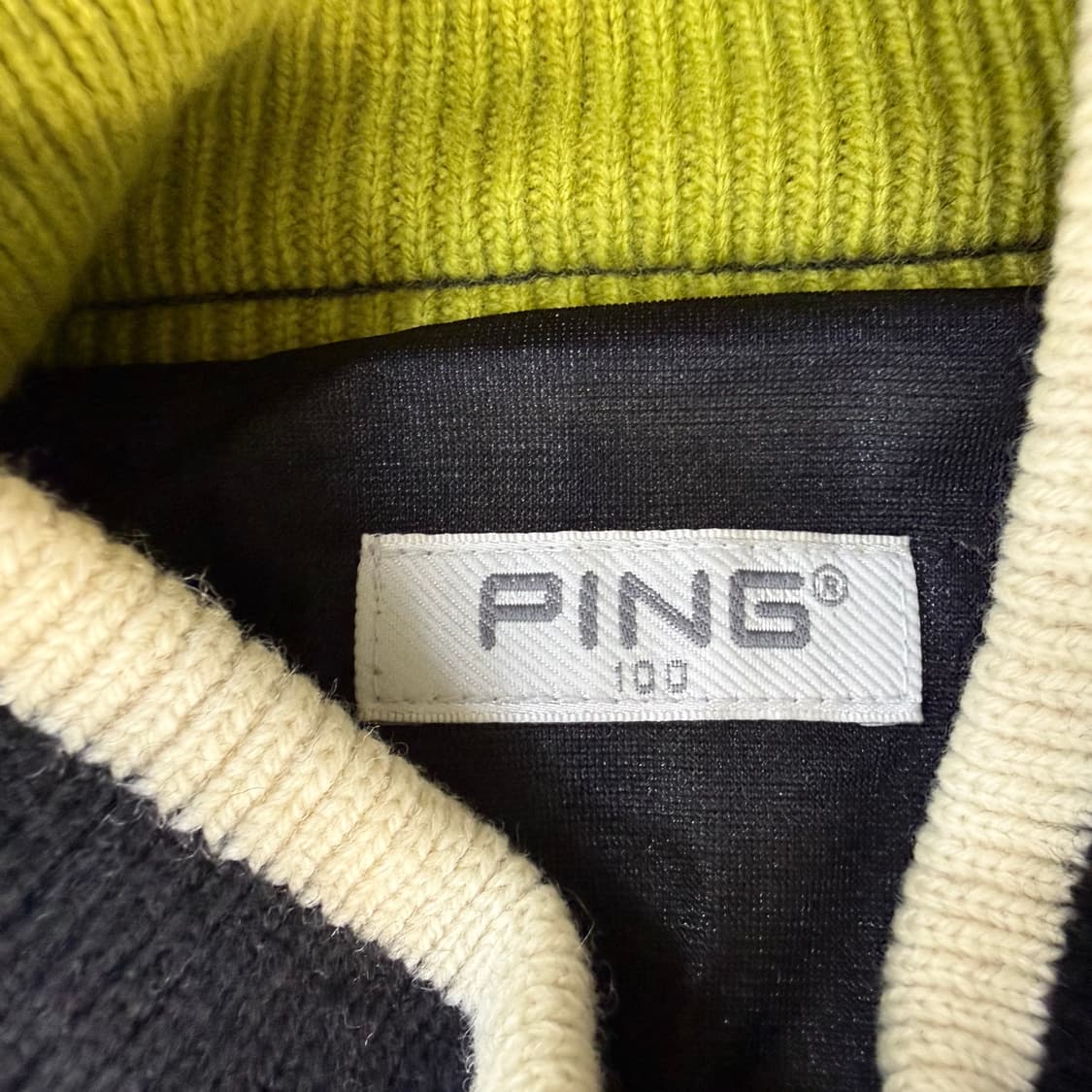 100 핑 방풍 반집업 니트 0319T 상품이미지3