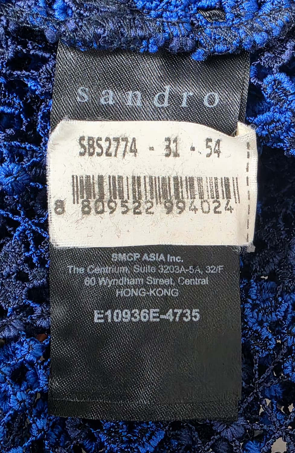 산드로 크로세 레이스탑 55~슬림66 니트탑 여성 반팔블라우스 WM46 상품이미지5